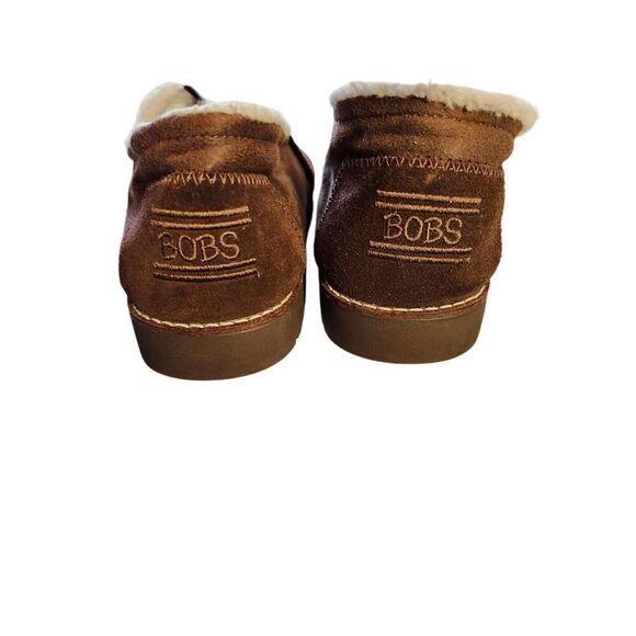 Bobs By Skechers Womens Brown Slip On Flats Shoes Size 9 Chestnut 34996 - Picture 3 of 5